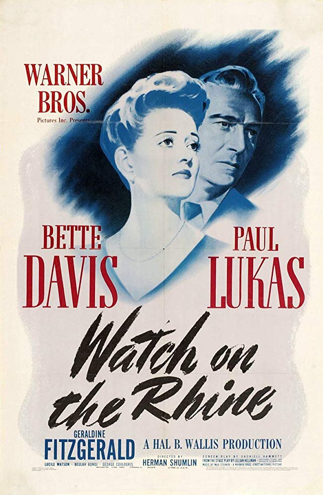 Watch On The Rhine (1943) - Bette Davis  DVD