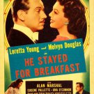 He Stayed For Breakfast (1940) - Loretta Young  DVD