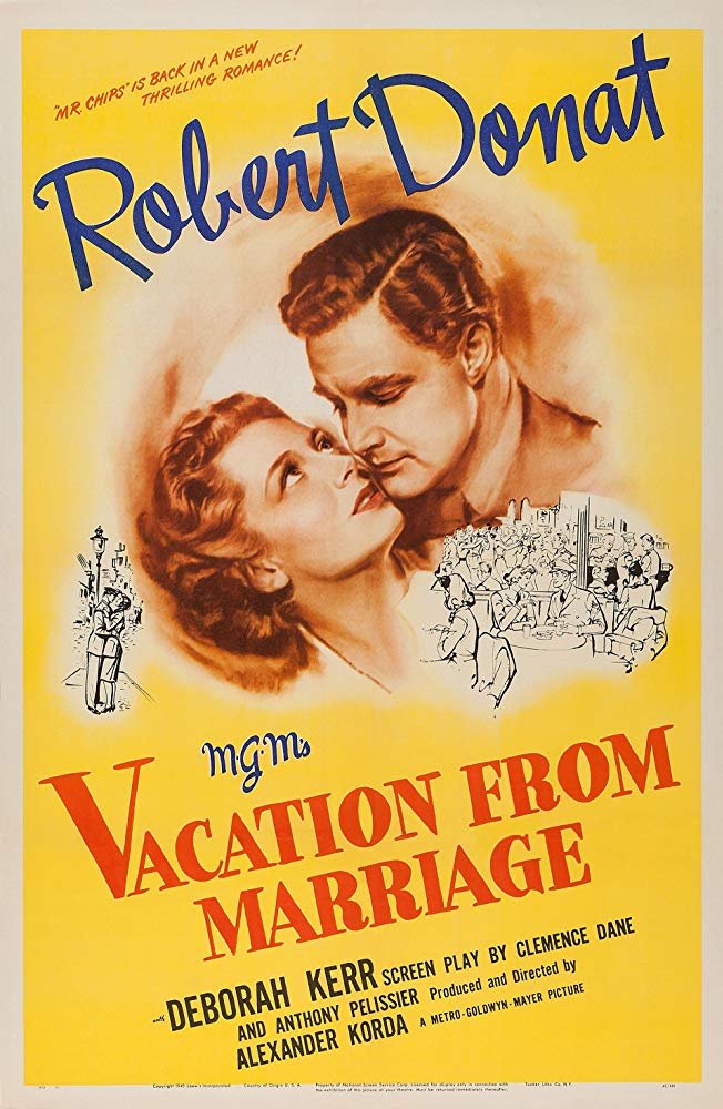 Vacation From Marriage (1945) - Robert Donat  DVD