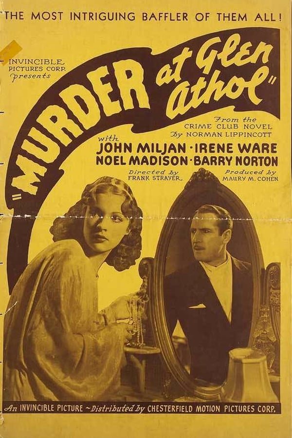 Murder At Glen Athol (1936) - John Miljan DVD