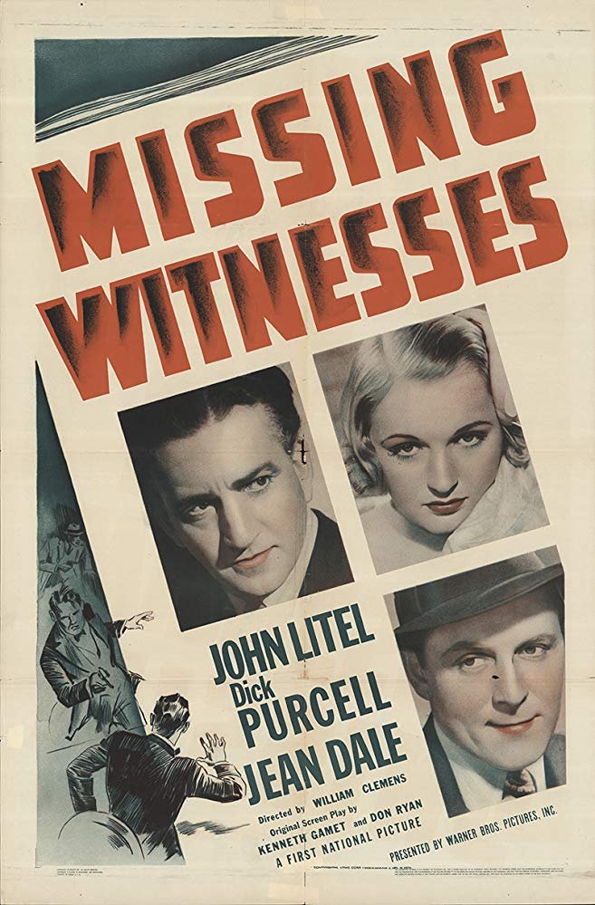 Missing Witnesses (1937) - John Litel DVD