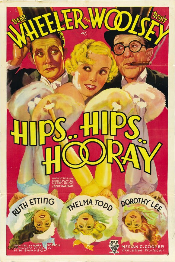Hips, Hips Hooray ! (1934) - Wheeler & Woolsey  DVD