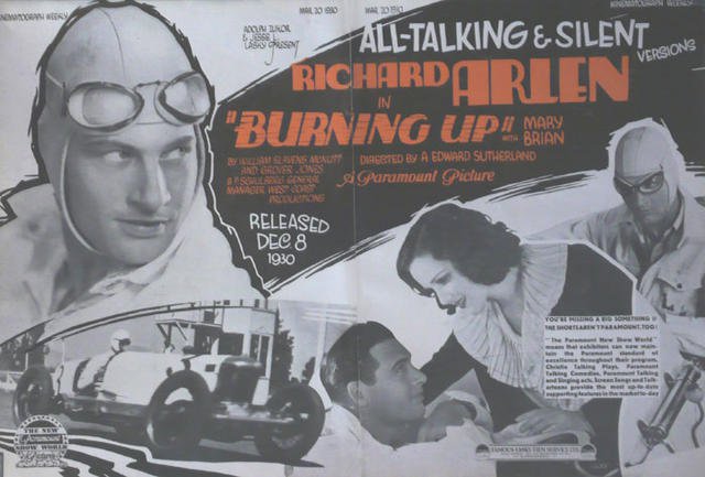 Burning Up (1930) - Richard Arlen  DVD