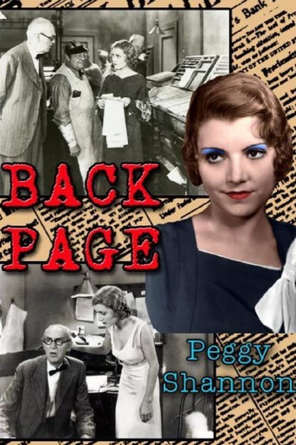 Back Page (1934) - Peggy Shannon  DVD