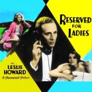 Reserved For Ladies AKA Service For Ladies (1932) - Leslie Howard  DVD