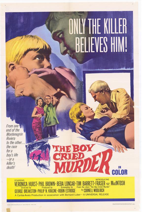 The Boy Cried Murder (1966) - Tim Barrett DVD