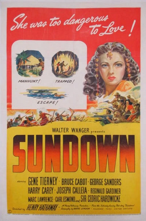 Sundown (1941) - Gene Tierney  DVD