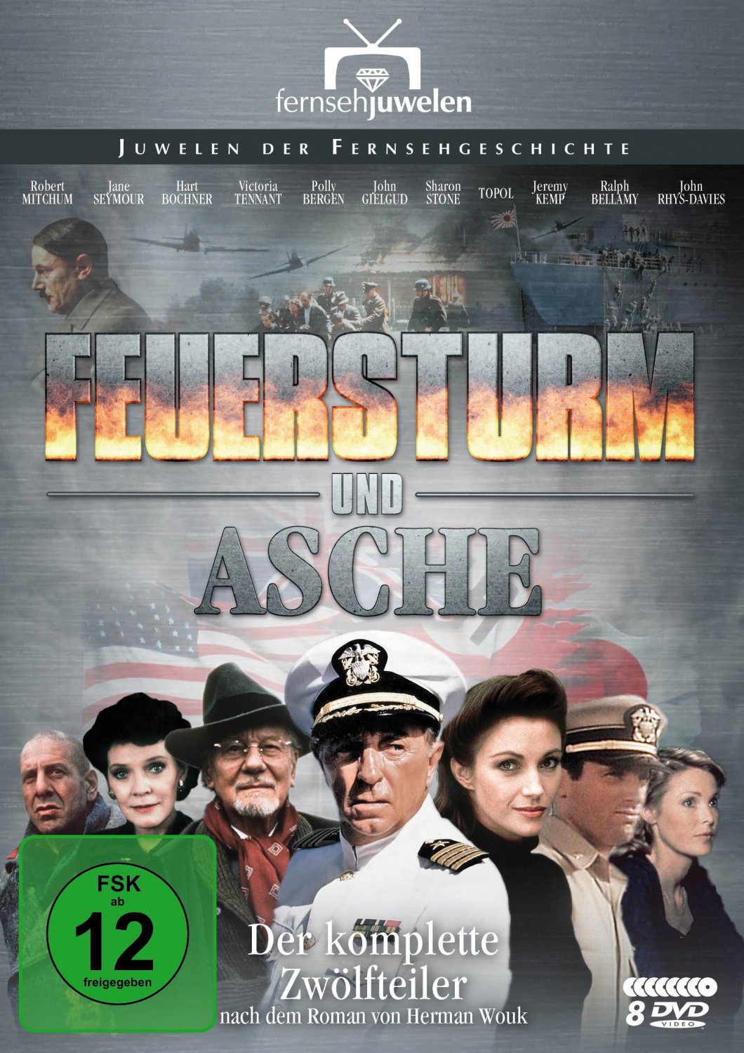 War And Remembrance : The Complete Series (1988) - Robert Mitchum (8 DVD Set)
