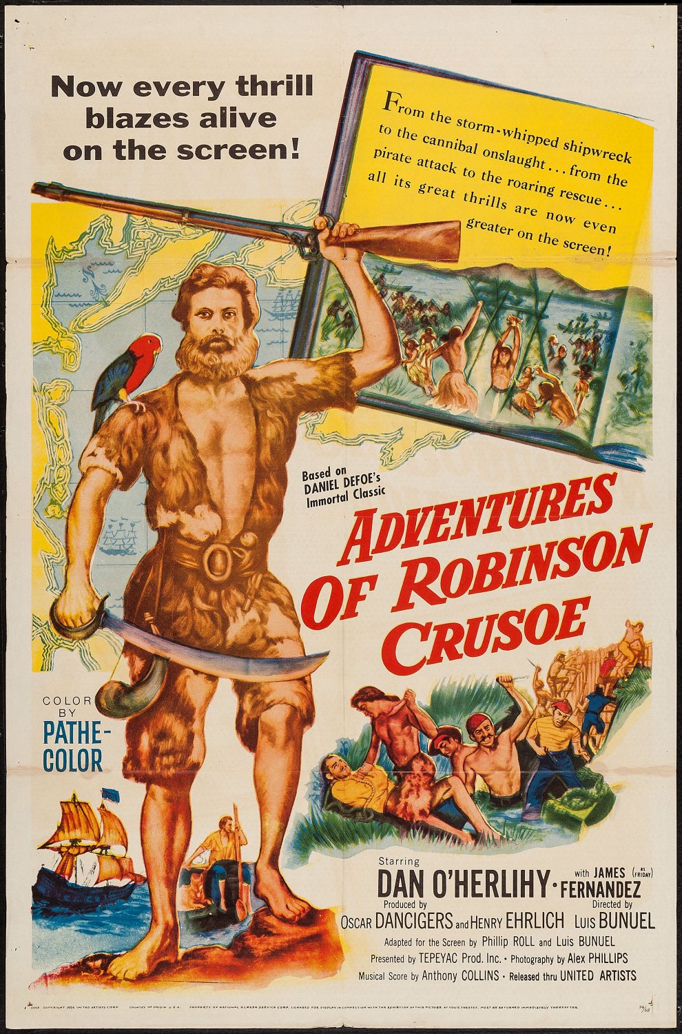 Adventures Of Robinson Crusoe (1954) - Dan O&Acirc;&acute;Herlihy  DVD