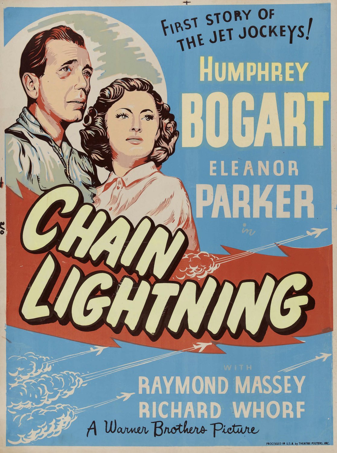 Chain Lightning (1950) - Humphrey Bogart   Colorized Version  DVD