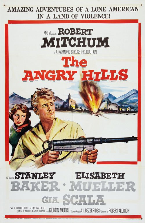 The Angry Hills (1959) - Robert Mitchum  Colorized Version  DVD