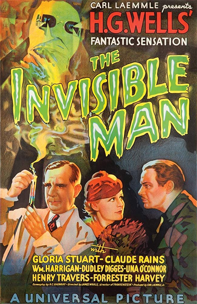 The Invisible Man 1933 Claude Rains Colorized Version Dvd