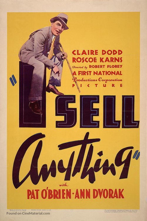 I Sell Anything (1934) - Pat O&Acirc;&acute;Brien  DVD