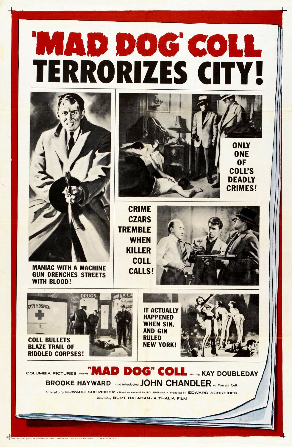 Mad Dog Coll (1961) - John Davis Chandler  DVD