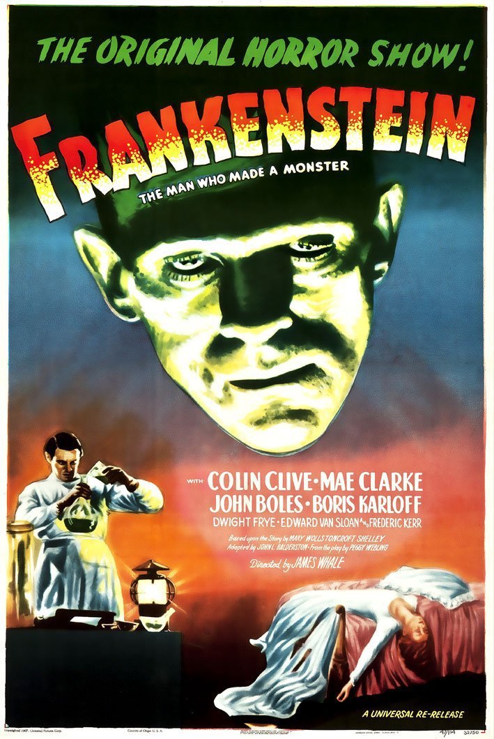 Frankenstein (1931) - Boris Karloff  DVD Colorized Version