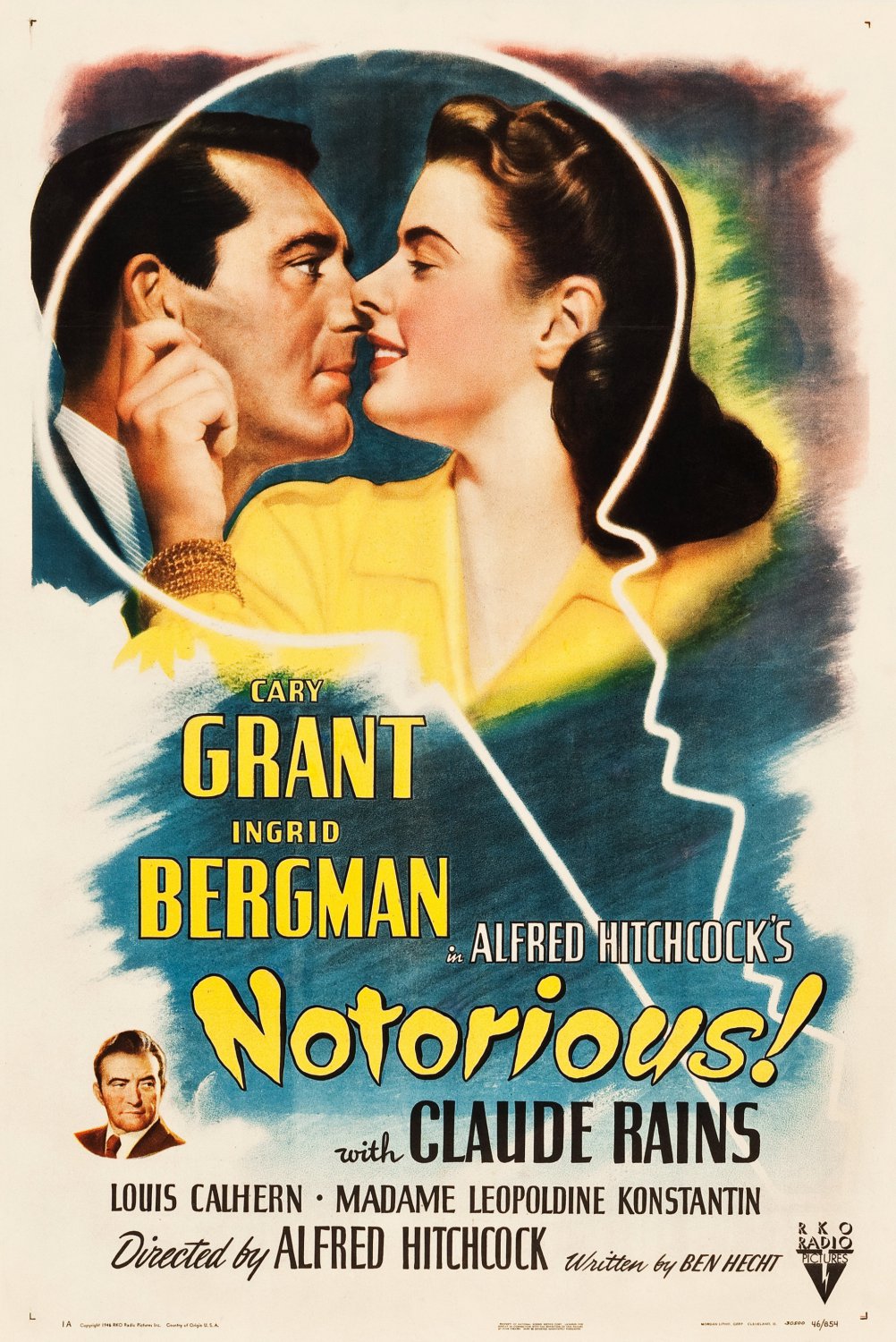 Notorious (1946) - Alfred Hitchcock  Colorized Version  DVD
