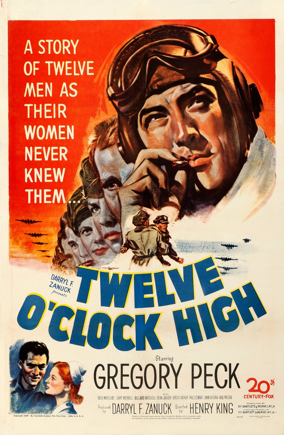 Twelve O'Clock High (1949) - Gregory Peck DVD  Colorized Version