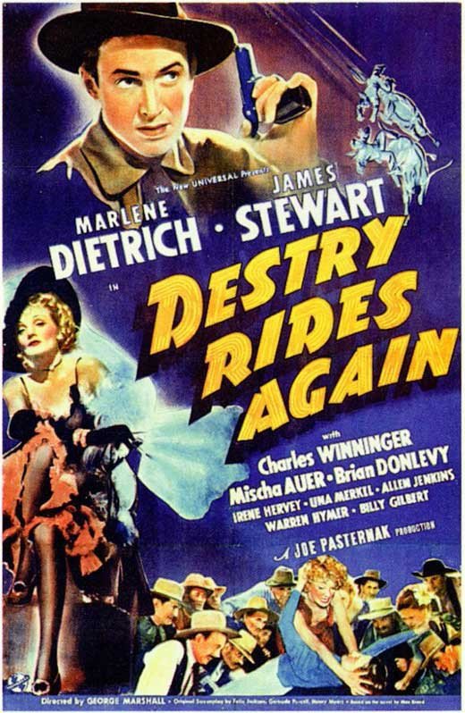 Destry Rides Again (1939) - James Stewart  DVD  Colorized Version