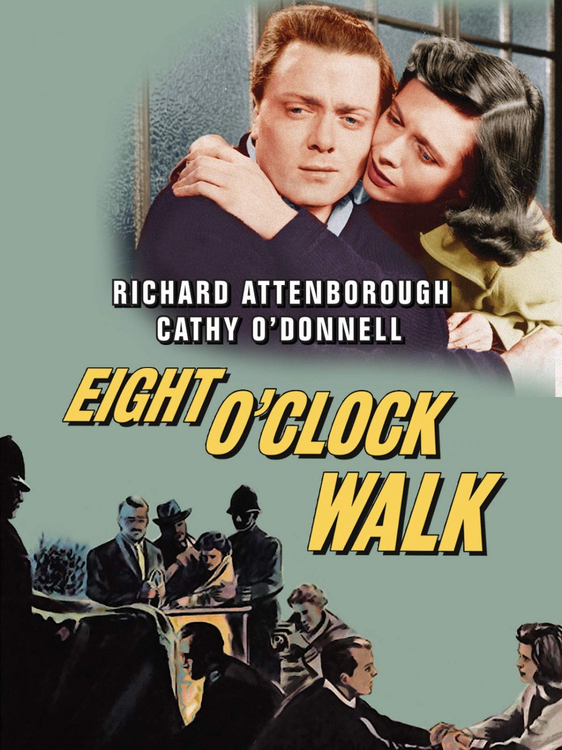 Eight O'Clock Walk (1954) - Richard Attenborough  DVD  Colorized Version