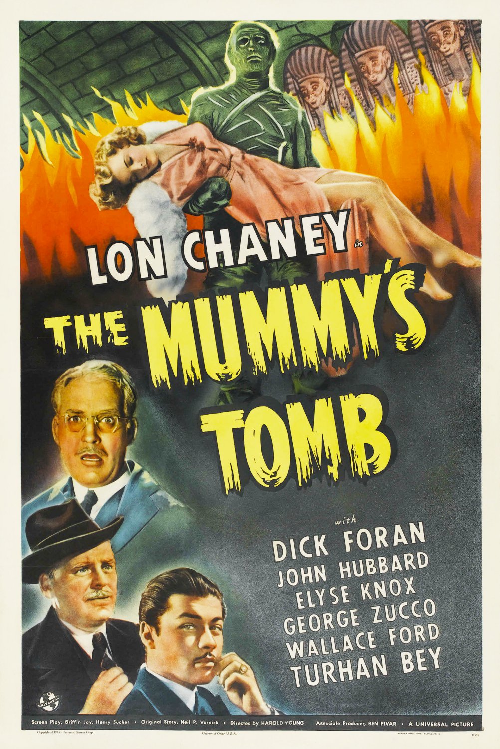 The Mummy&Acirc;&acute;s Tomb (1942) - Lon Chaney  DVD  Colorized Version