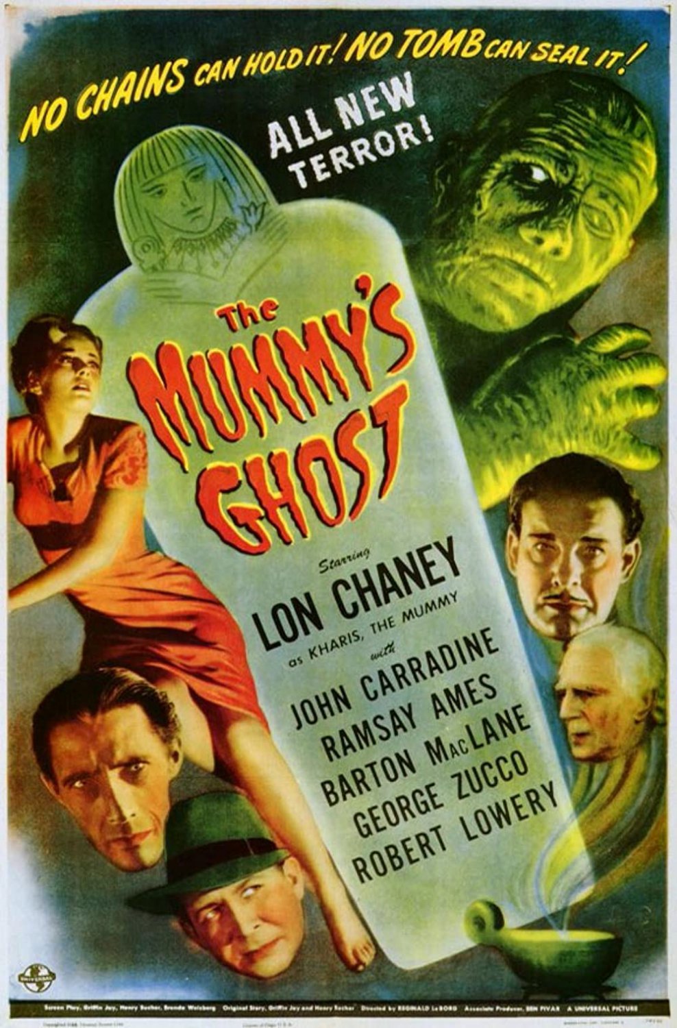 The Mummy&Acirc;&acute;s Ghost (1944) - Lon Chaney Jr.  DVD  Colorized Version