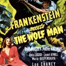 Frankenstein Meets The Wolf Man (1943) - Lon Chaney  DVD  Colorized Version