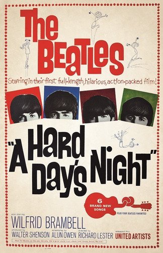 A Hard Day&Acirc;&acute;s Night (1964) - The Beatles  DVD  Colorized Version