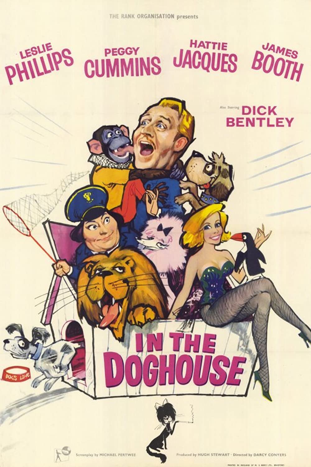 In The Doghouse (1961) - Leslie Phillips  DVD  Colorized Version