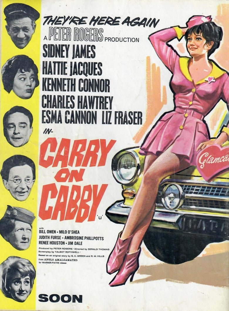 Carry On Cabby (1963) - Sidney James  DVD  Colorized Version