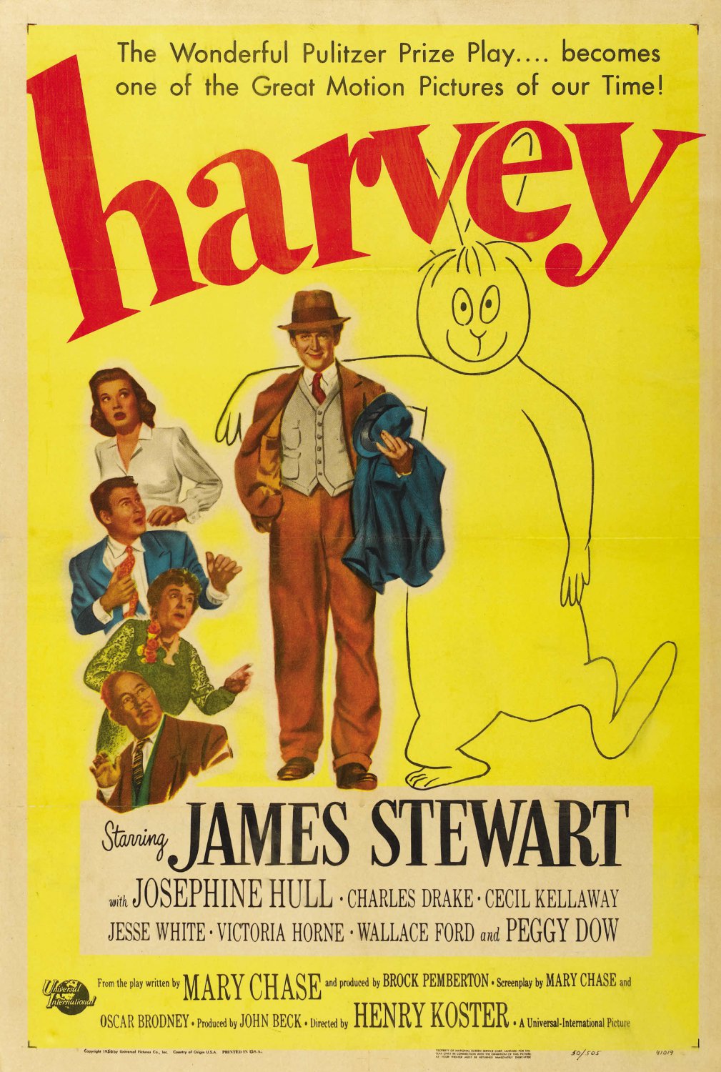 Harvey (1950) - James Stewart  DVD  Colorized Version