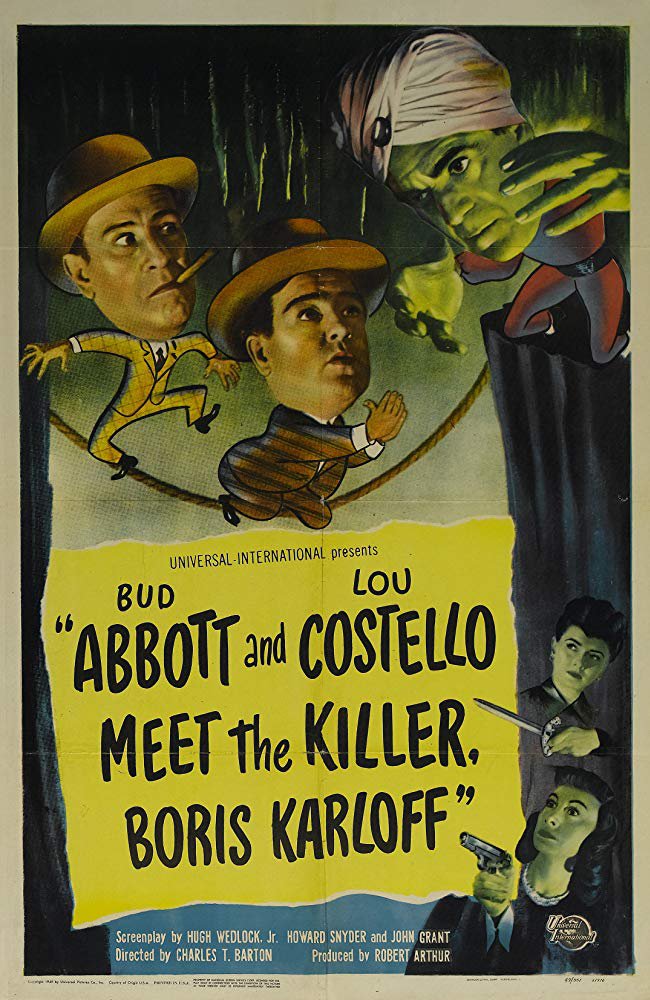 Abbott And Costello Meet The Killer, Boris Karloff (1949)  DVD  Colorized Version