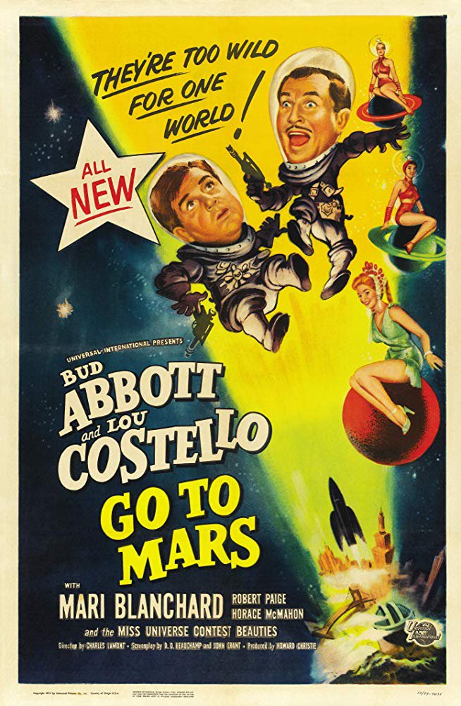 Abbott And Costello Go To Mars (1953)  DVD  Colorized Version