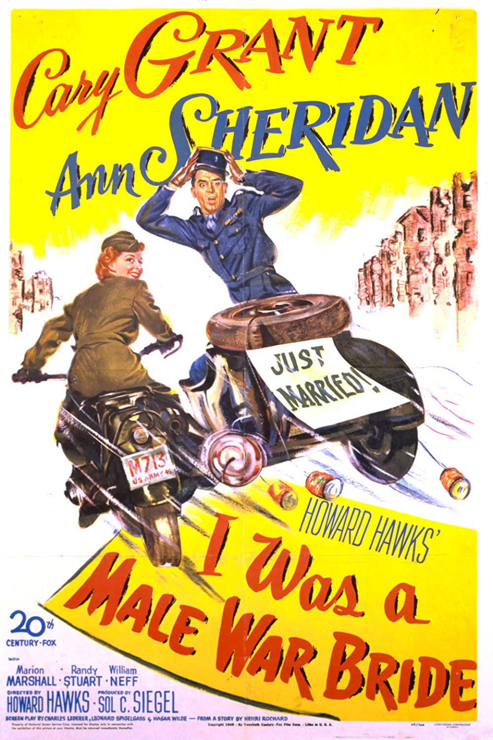 I Was a Male War Bride (1950) - Cary Grant DVD  Colorized Version