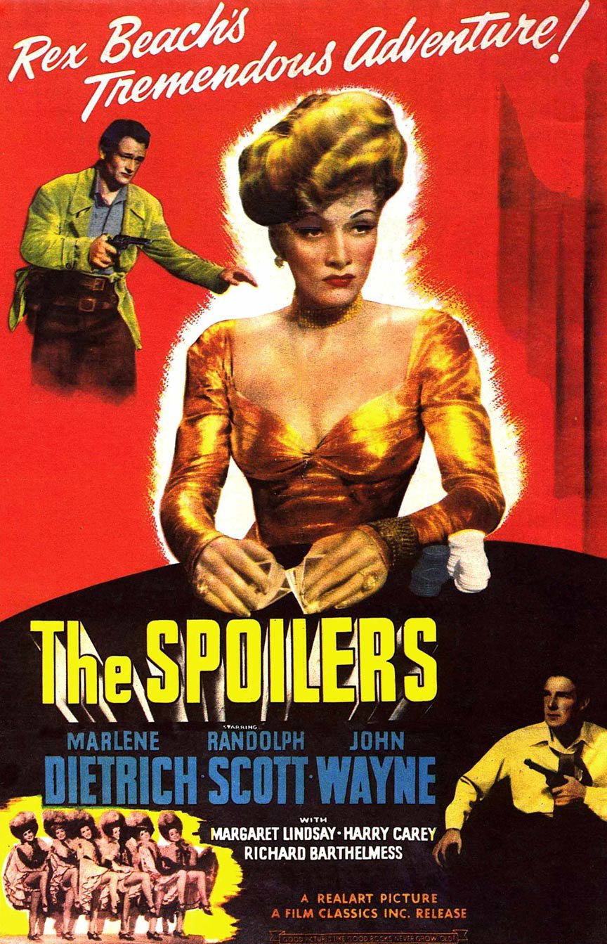 The Spoilers (1942) - John Wayne  DVD  Colorized Version