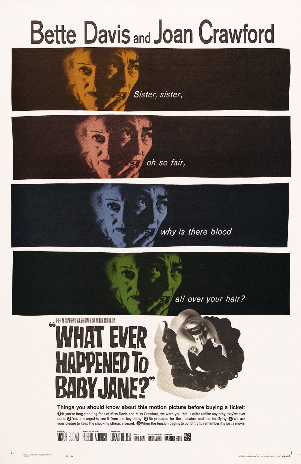 What Ever Happened To Baby Jane (1962) - Bette Davis DVD  Colorized Version