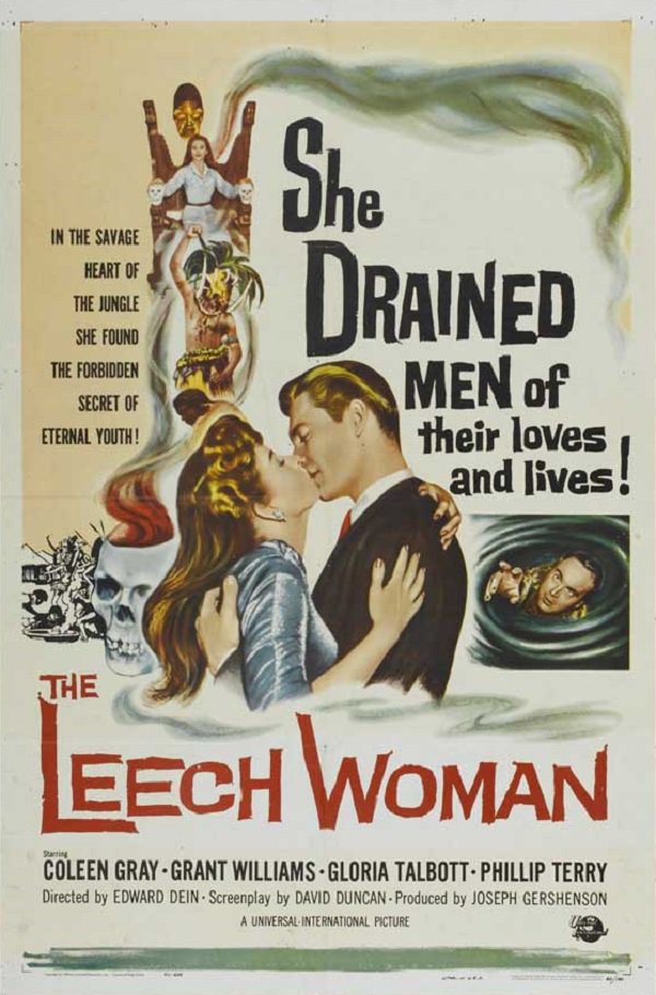 The Leech Woman (1960) - Coleen Gray  DVD  Colorized Version