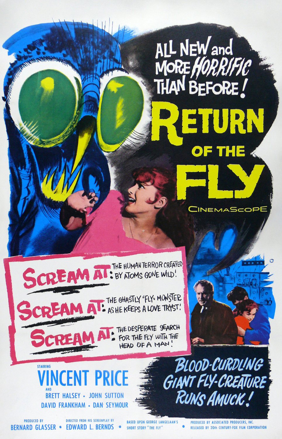 Return Of The Fly (1959) - Vincent Price DVD  Colorized Version