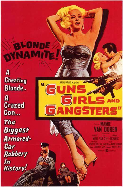 Guns Girls And Gangsters (1959) - Mamie Van Doren  DVD  Colorized Version
