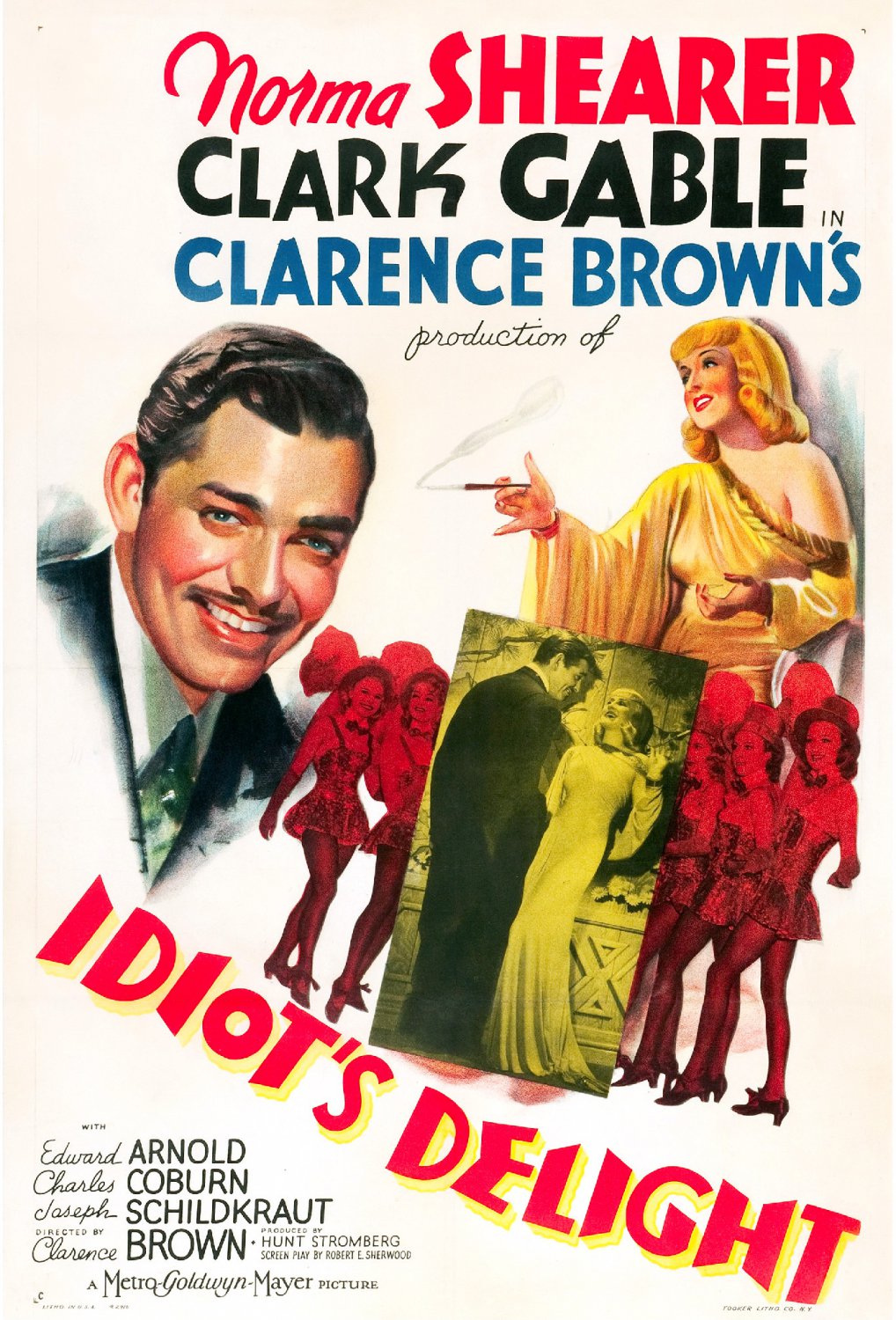 Idiot&Acirc;&acute;s Delight (1939) - Clark Gable  DVD  Colorized Version