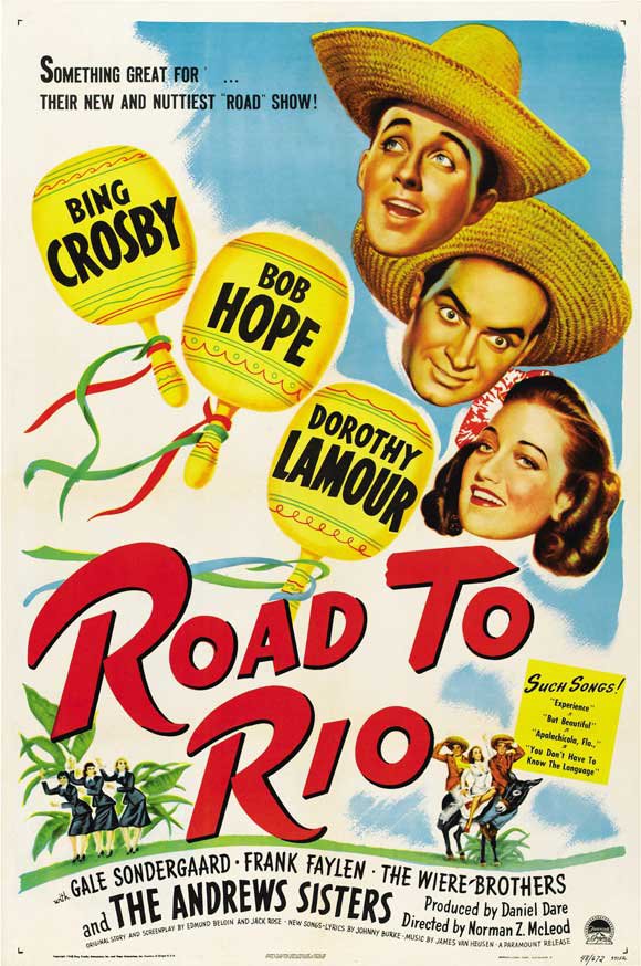 Road To Rio (1947) - Bob Hope  DVD  Colorized Version