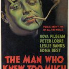 The Man Who Knew Too Much (1934) - Peter Lorre  DVD  Colorized Version