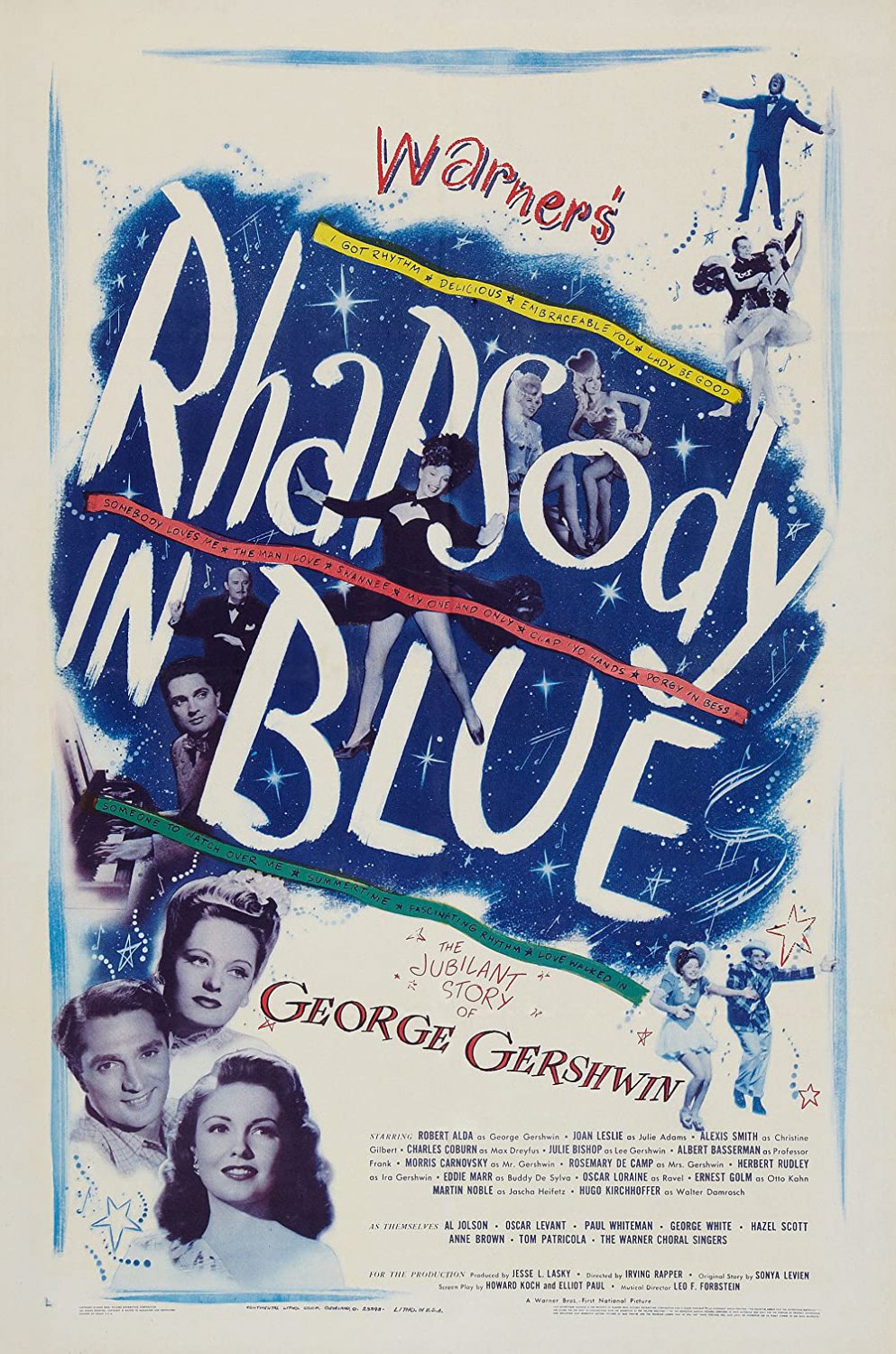 Rhapsody In Blue (1945) - Robert Alda DVD  Colorized Version