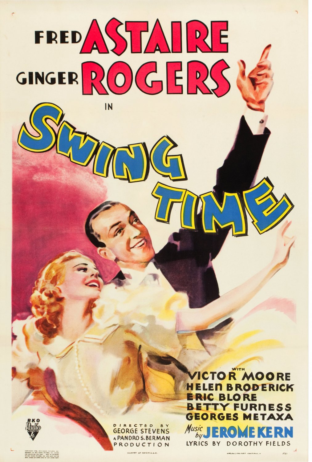 Swing Time (1936) - Fred Astaire  DVD  Colorized Version
