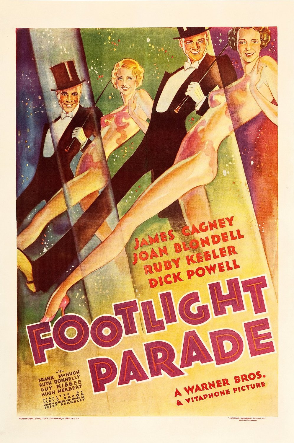 Footlight Parade (1933) - James Cagney  DVD  Colorized Version