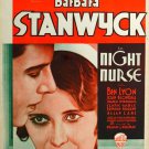 Night Nurse (1931) - Barbara Stanwyck  DVD  Colorized Version