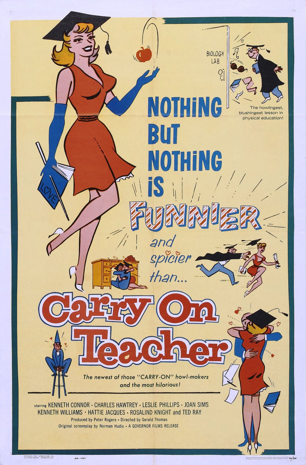Carry On Teacher (1959) - Kenneth Williams  DVD  Colorized Version