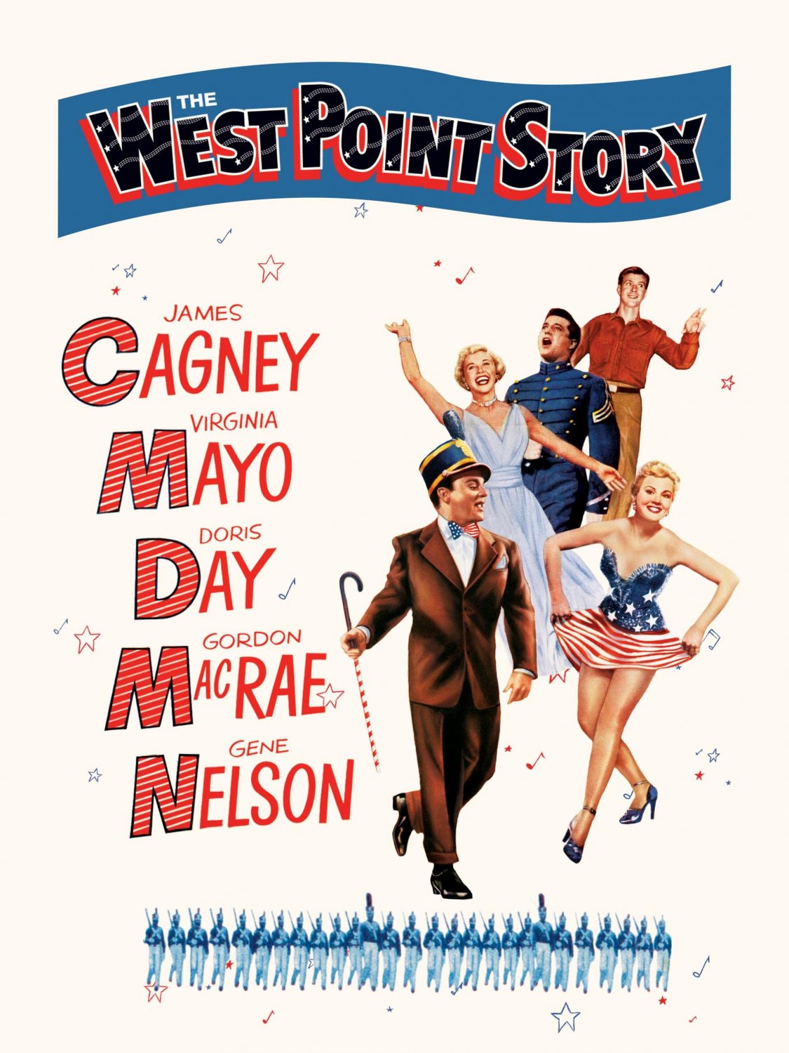 The West Point Story (1950) - James Cagney  DVD  Colorized Version