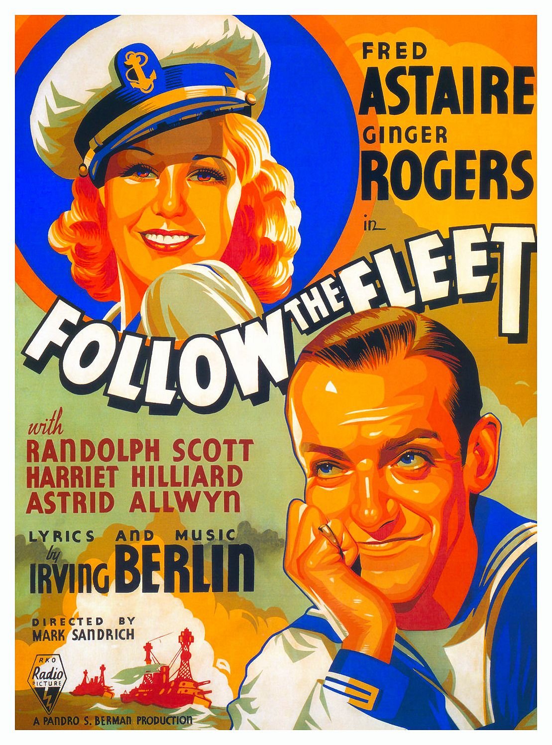 Follow The Fleet (1936) - Fred Astaire  DVD  Colorized Version