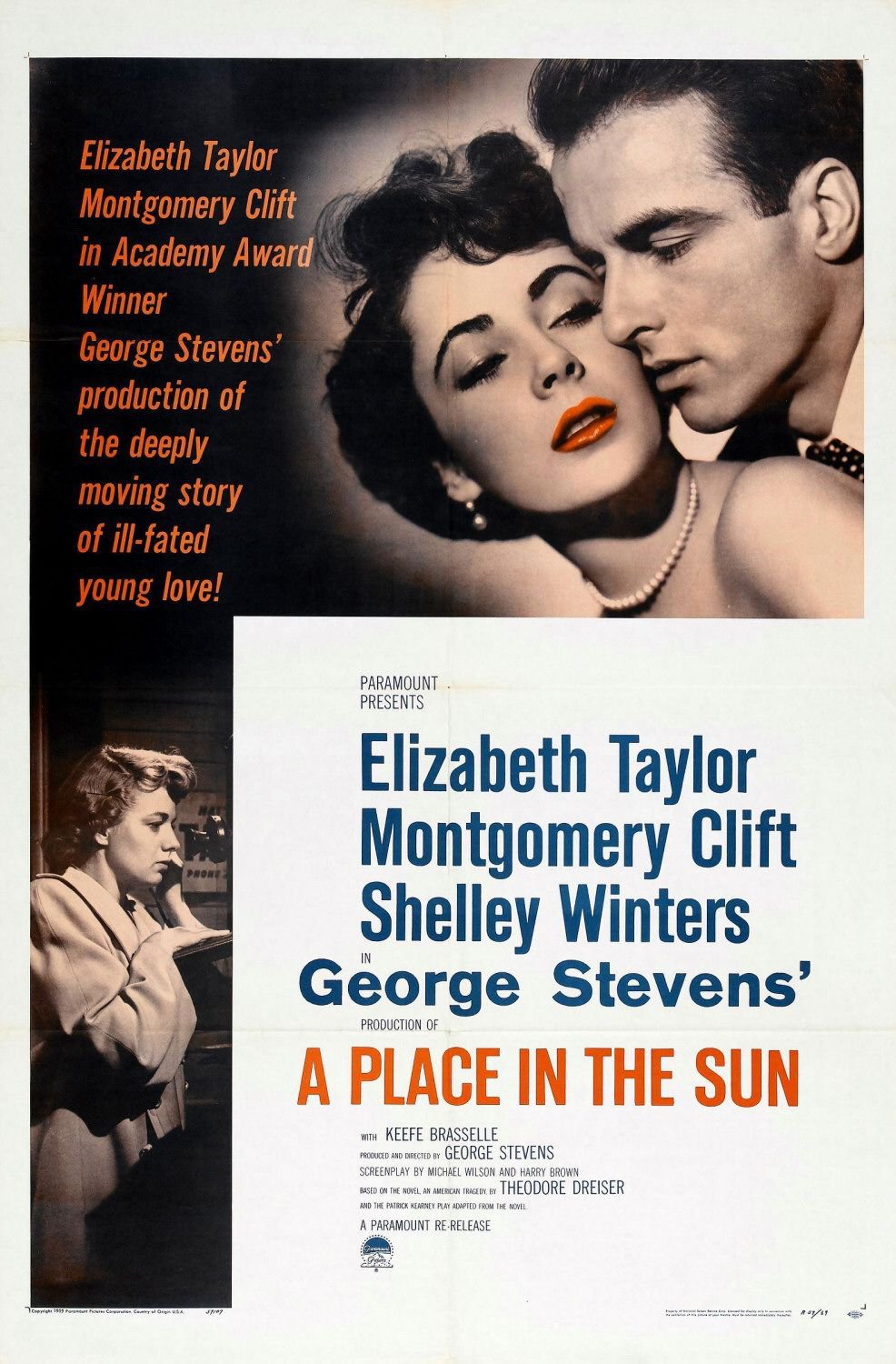 A Place In The Sun (1951) - Montgomery Clift  Colorized Version  DVD