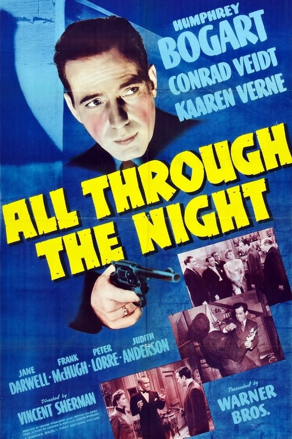 All Through The Night (1942) - Humphrey Bogart  Colorized Version DVD